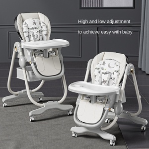 Chaise de table à manger multifonctionnelle, pliable et portable pour les enfants pour l'apprentissage à la maison Chaise haute et rehausseur durable pour bébé - Product Image 2