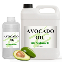 Huile d'avocat extra vierge pressée à froid 100% pure-Huile de support biologique et non raffinée pour les soins de la peau/la croissance des cheveux/le massage/la lotion