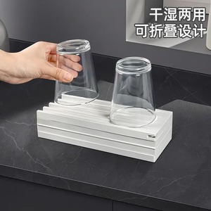 Égouttoir carré grand format à séchage rapide pour évier, idéal pour sécher la vaisselle - Product Image 4
