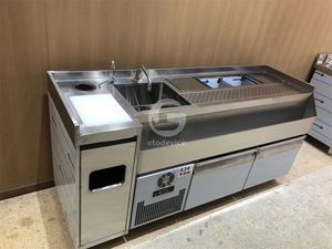 Mostrador Móvil para Barra de Ensaladas, con Equipo para Exhibición de Bebidas Frías - Product Image 4