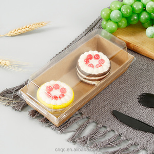 Boîtes en papier avec couvercles transparents, papier kraft de qualité alimentaire, ensemble de boîtes <span class=keywords><strong>kawaii</strong></span> pour la livraison des aliments, offre spéciale - Product Image 5