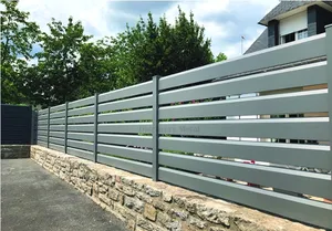 Perfiles de persiana de aluminio Valla flexible de aluminio Listones de aluminio giratorios para la puerta del jardín
