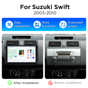 วิทยุติดรถยนต์ Junsun ระบบไร้สาย Android Bluetooth CarPlay สำหรับรถยนต์ Suzuki Swift ปี 2003-2010 พร้อมระบบนำทาง GPS และเครื่องเล่นมัลติมีเดีย - Product Image 2