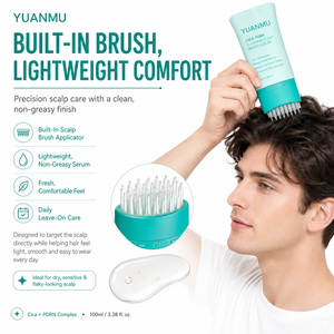 Suero Capilar Cica PDRN con Aplicador de Cepillo Incorporado, Exosomas Hidratantes, No Grasoso, Calmante, Cuidado del Cuero Cabelludo, Fortalece las Raíces del Cabello - Product Image 4