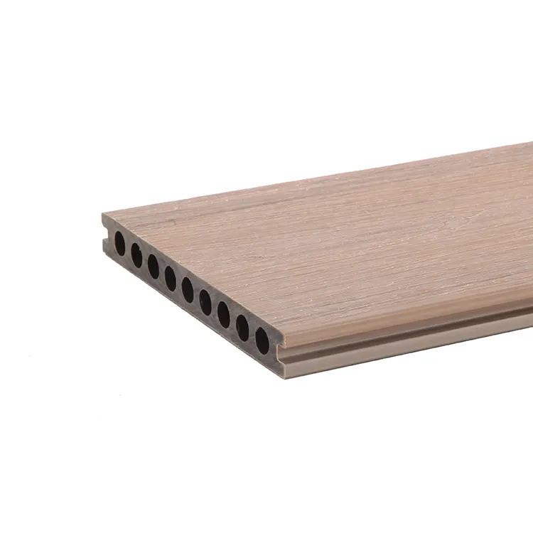 Low Maintenance Floor Decking Plank Crack Resistant Outdoor WPC Floor Patio Deck