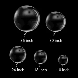 도매 클리어 보보 발론 긴 입 투명 보보 풍선 대량 10 18 24 30 36 인치 헬륨 버블 풍선 파티 용품