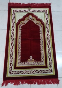 Alfombra de terciopelo islámico para rezos, 500 gramos, nmamaz, Sajjadah, Seccade musulmán - Product Image 3