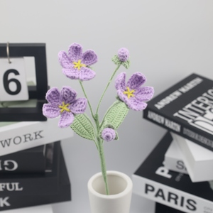 2025SY acabado de punto de ganchillo Decoración de mesa para el hogar <span class=keywords><strong>10</strong></span> colores girasol Rosa Margarita lirio boda flores decorativas plantas - Product Image 5