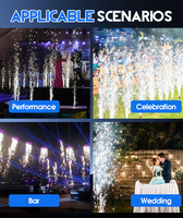 MAYAFX 500W DMX Machine à étincelles froides télécommandée pour fontaines d'étincelles, cascades de feux d'artifice et événements EDM pour mariages et scènes