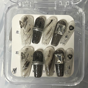 10 Uds. De colores, venta al por mayor, Gel DE PINTURA A MANO personalizado, prensa hecha a mano en las <span class=keywords><strong>uñas</strong></span>, superventas, hermoso diseño de lujo, dedo reutilizable - Product Image 5