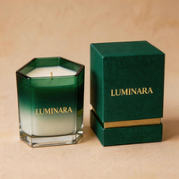 Vases à bougies personnalisés de luxe, style nordique, marque privée, uniques, 8oz 10oz, vides, en verre, pour bougies parfumées