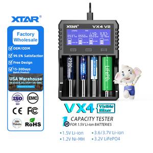 XTAR VX4 다기능 1.2V 1.5V AA AAA 3.2V 3.6V 3.7V 14500 16340 18650 21700 26650 충전식 배터리 충전기 - Product Image 1