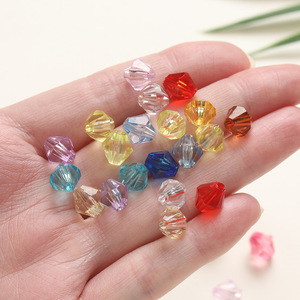 Perles acryliques multicolores facettées 6 mm pour la création de bijoux, kit de bricolage, accessoires de perles en vrac - Product Image 3