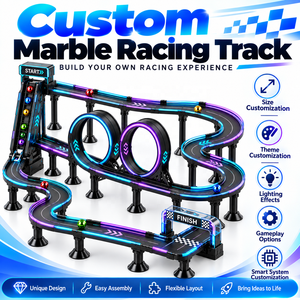 Pista de Carreras de Máquinas de Doble Bucle Totalmente Personalizada con Elevador y Luces LED para Centros de Entretenimiento y Carnavales - Product Image 1