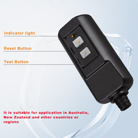 Prise RCD de haute qualité 10A/15A IP54, câble électrique portable à 3 broches, longueur personnalisable, protection contre les surtensions en plastique, auto-test pour