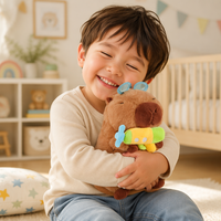 Peluche Capybara Super Douce en Coton PP, Jouet Rembourré Unisexe Fabriqué en Chine