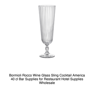 Verre à cocktail Sling 300 40 cl H 22,4 cm Ø 7,5 cm America' Bormioli Rocco - Product Image 2