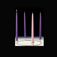 Bougies de cire de colonne sans flamme pour l'église catholique Bougies coniques religieuses Cônes de l'avent pour la maison Bougies de l'avent rechargeables