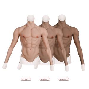 Kostum Otot Silikon Realistis dengan Lengan, Otot Palsu di Dada untuk Cosplay <span class=keywords><strong>Halloween</strong></span> - Product Image 5
