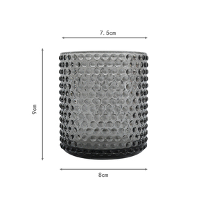 Prezzo di fabbrica nuovo stile urto superficie di vetro vaso <span class=keywords><strong>e</strong></span> vaso di candela set da tavola per la decorazione - Product Image 4