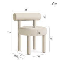 Chaises de salle à manger minimalistes modernes pour restaurant, canapé individuel pour salon de beauté, zone de négociation, réception