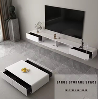 2022 Design moderne bois support TV mural Table basse nouveaux meubles de salon vente chaude usine directe pour la maison centre commercial