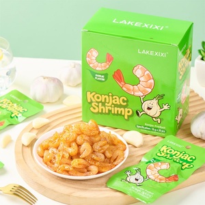 LAKEXIXI Snack de <span class=keywords><strong>crevettes</strong></span> végétaliennes épicées au konjac, sain et faible en <span class=keywords><strong>calories</strong></span>, en sachet pour enfants et adultes, étiquette personnalisée OEM pour importateurs - Product Image 3
