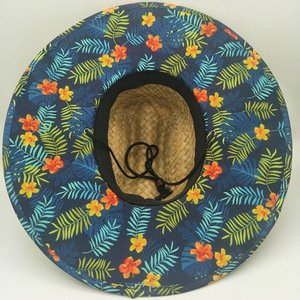 Chapeaux de soleil de plage unisexes pour hommes et femmes, prêts à être expédiés en gros, en paille naturelle, à large bord, style Panama, pour sauveteurs et surfistes, en vrac - Product Image 4