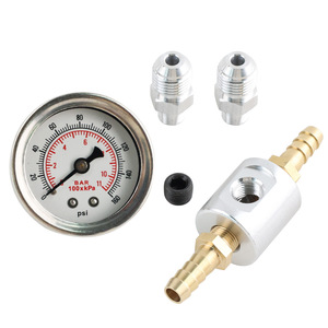 ชุดเกจวัดแรงดันน้ำมันเชื้อเพลิง Oz 1/8 NPT 0-160 กิโลปาสคาล พร้อมอะแดปเตอร์สำหรับทดสอบเครื่องยนต์รถยนต์ - Product Image 2