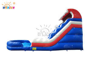 Winsun 20ft tùy chỉnh màu đỏ trắng và màu xanh Inflatable trượt nước thương mại cho thuê thiết bị ngoài trời - Product Image 4