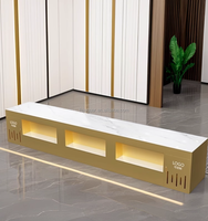 Kommerzieller doppelseitiger isolierter Metall buffet tisch Industrie design für Fast Food Serving Display Dining Malls Restaurants