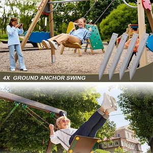 Fixations métalliques pour balançoires, adaptées à la réparation et aux fixations d'ancres pour clôtures en <span class=keywords><strong>bois</strong></span> - Product Image 1