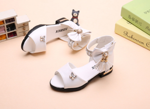 Sandales d'été à semelles souples pour filles, nouvelles chaussures de princesse pour enfants, chaussures de plage à bout ouvert pour petites filles - Product Image 6