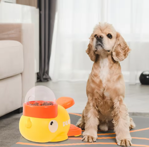 Juguete de Rompecabezas para Perros, Dispensador de Comida con Forma de Pato Amarillo, Juguete Educativo Interactivo y Ecológico para Perros - Product Image 2
