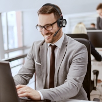 Casque de communication sans fil à suppression de bruit stéréo ou mono M890BT ENC AI, chargement USB-C bluetooth v5.2