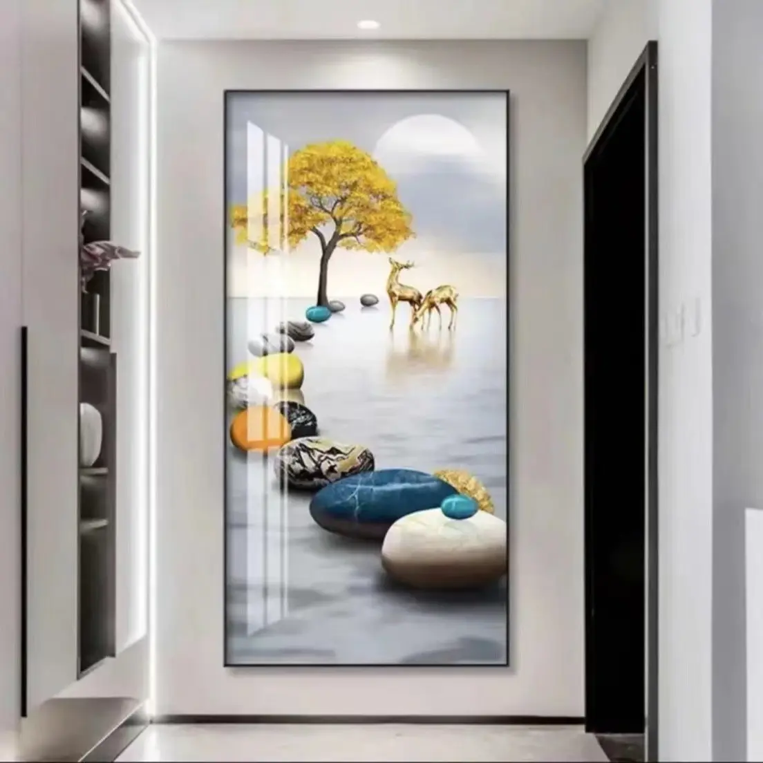 リビングルームの壁アート絵画のための最新の人気の家の装飾アイテム家の装飾高級ハンギングウォールデザイン