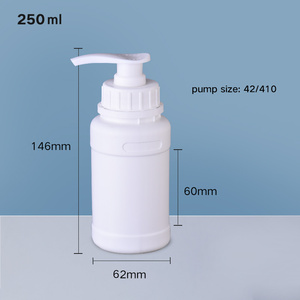 500ml 빈 플라스틱 로션 병, 샴푸 포장용 펌프 포함 - Product Image 2