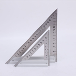 Hochwertiges Layout-Werkzeug Edelstahl <span class=keywords><strong>Carpenter</strong></span> Square Genaues Holzbearbeitungs-Messwerk zeug Triangle Set Square - Product Image 1