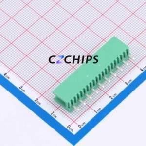 MXHT396V-3.96-10P-GN01-Cu-A Plug-in Terminal Block Through hole,P=3.96mm Board-to-Board / Socket - Open 1x10P 3.96mm Green - Product Image 2
