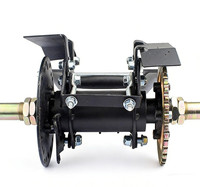 Moto tout-terrain à quatre roues, moto de plage 50CC-125CC, bras oscillant d'essieu arrière de 6/7 pouces avec pignon à bascule et disque de frein, ensemble complet