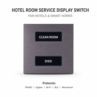Panneau de commande mural RCU pour chambre d'hôtel intelligente OCY, contrôle de l'éclairage, des rideaux, de la température, WiFi, RS485, solution d'automatisation hôtelière