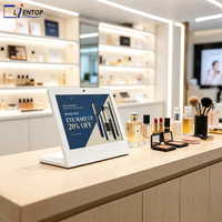 Tablette Android en forme de L pour la vente au détail, écran tactile, affichage publicitaire de produits cosmétiques, RK3566, caméra, WiFi