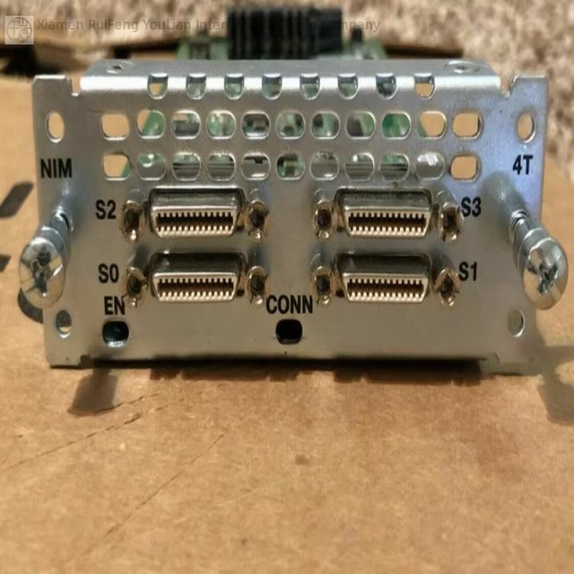 Nim-4t 4-port Serial Wan Network Interface Card New Original Ready Stock Industrial Automation Pac Dedicated Plc Programming