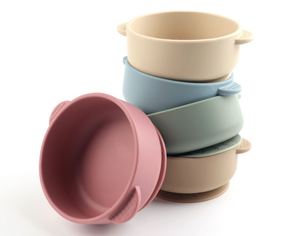 Bols pour bébé avec ventouse |   Bol alimentaire en silicone Stay Put pour bébés, enfants, tout-petits et nourrissons |   Silicone de qualité alimentaire, souple, sûr et sans BPA - Product Image 3