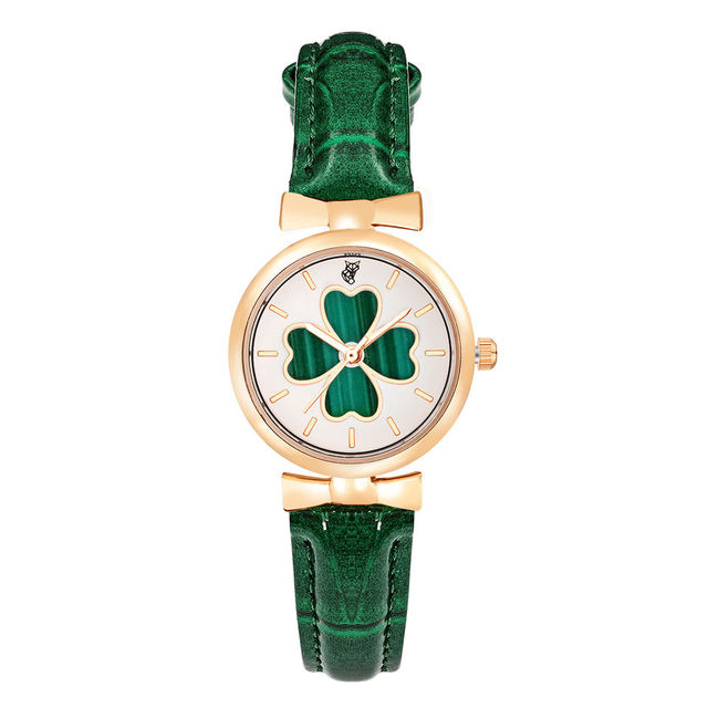 Tomi Luckyfox L48 Factory Price Women's Watches Quartz Wristwatches Premium Clover Hollow Design Bulk Buying Leather Band Watch