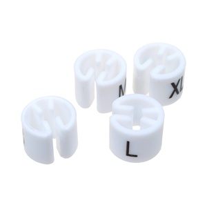 High Quality Multi Colored Clothing Round Flat Hook Size Buckle Store Display Size Markers Plastic Garments Clothes Size Buckle - Product Image 5