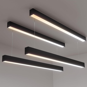 Suspension LED architecturale 4FT 3000K-5000K sélectionnable, dimmable 0-10V, pour éclairage de magasin, sous-sol, salle à manger, salle de sport - Product Image 1