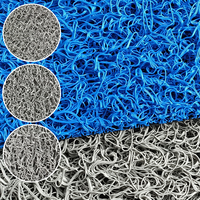 Tapis industriel personnalisé en PVC rayé réversible, durable, à poils longs et lavable, pour l'extraction et le traitement de l'or en gros