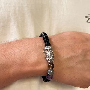Pulsera de Piedra Natural con Cuentas de Vidrio Coloridas, Corazón, Chakra del Amor, MOQ Bajo, Ideal para Mayoristas, Soporte para Auditoría de Fábrica - Product Image 3