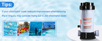 Couverture de chlorinateur Pomeade pour distributeur automatique Hayward CL200/CL220, matériau ABS, longue durée de vie, sans fuite, installation facile